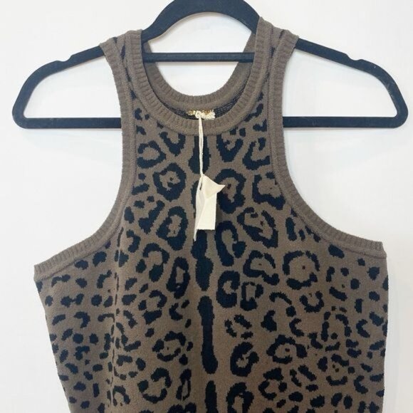 Ser.O.Ya Sabine Ultra Soft Plush Cheetah Racerback Midi Dress XL NWT - Picture 7 of 13